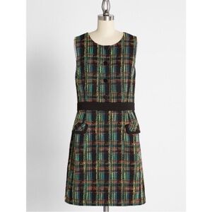 Hutch Bright Time To Start Tweed Jumper Mini Dress Womens Size 1X